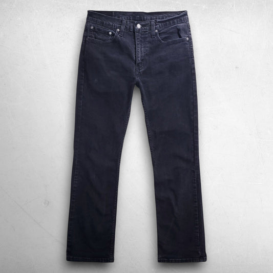 Levis 527 Slim Bootcut Jeans Men 32x32 Black Stretch Grunge Cowboy Western Retro