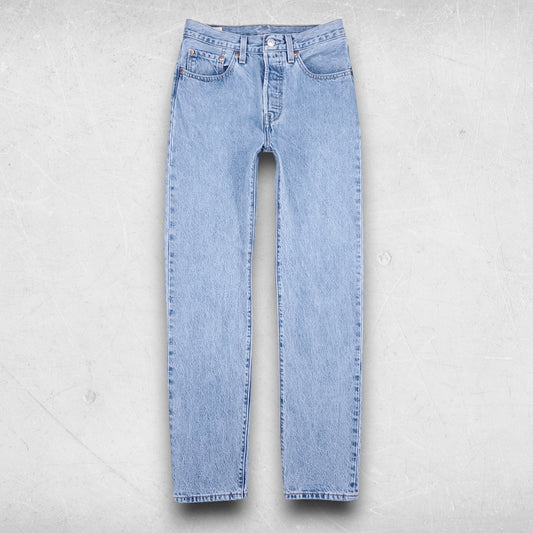 Levi's Premium 501 Jeans Women 26 Blue Straight Leg Button Fly Classic Retro