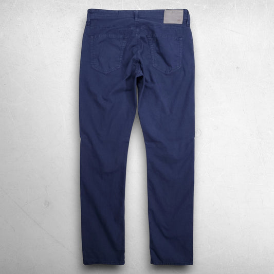 AG Everett Slim Straight Pants Premium Stretch Fabric Houndstooth Men 32x32 Blue