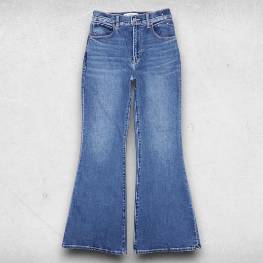 Abercrombie & Fitch Jeans Women 28 Blue The Flare Ultra High Rise Boho Retro 70s
