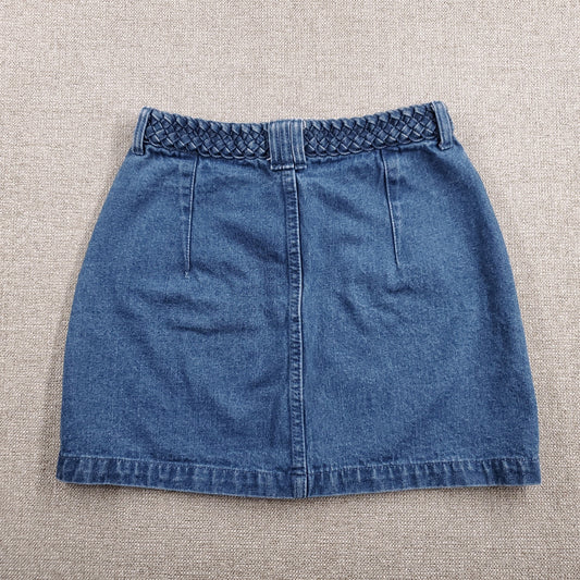 Azalea Denim Mini Skirt Sz S Medium Blue