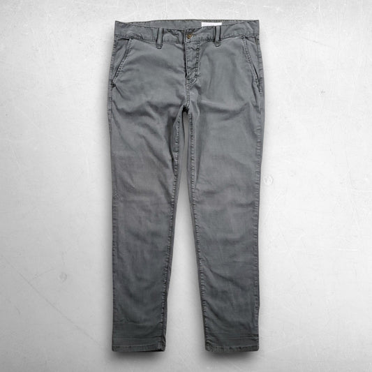 Pistola Tapered Ankle Chino Pants Women 29 Green Lightweight Stretch Trouser USA