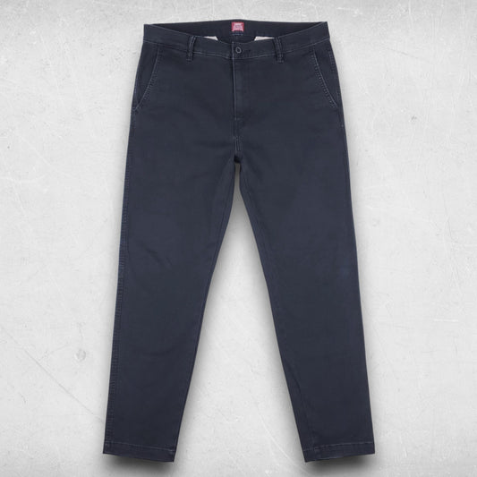 Levis XX Chino Pants Men 34x32 Black Standard Taper Business Smart Casual Preppy
