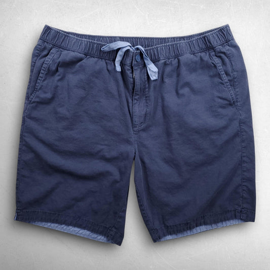 Tommy Bahama Bermuda Shorts Men Big 1X Blue Linen Blend Drawstring Vacation