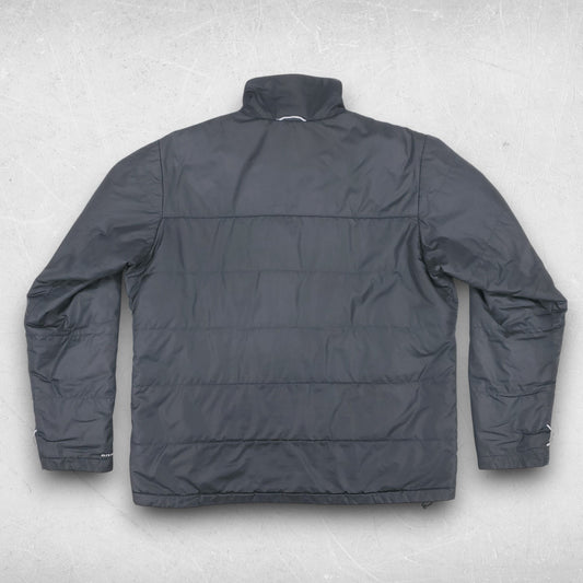 Columbia Puffer Jacket Men L Black Omni-Heat Insulated Lightweight Interchange