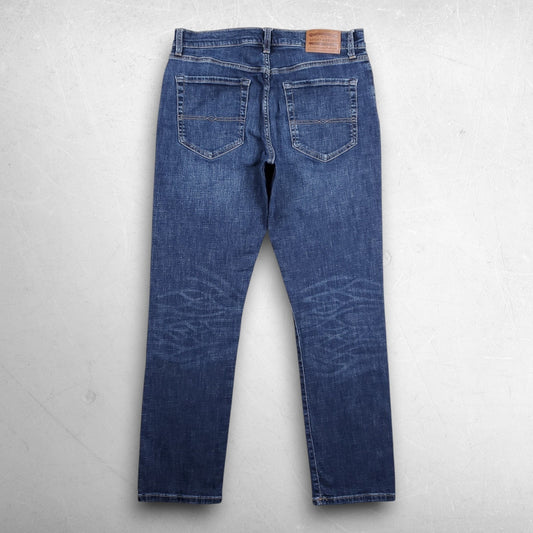 Lucky Brand 121 Slim Straight Jeans Men 32x32 Blue Stretch Faded Modern