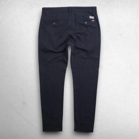 Levis XX Chino Slim Taper Pants Stretch Men 34x30 Black Dress Casual Preppy