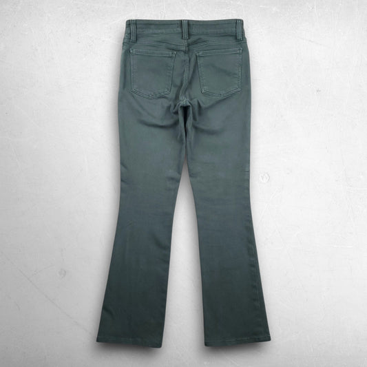 KUT from the Kloth Natalie Bootcut Jeans Women Size 6 Green Stretch Denim