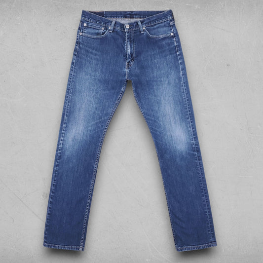 Levi's 513 Jeans Men 34x34 Blue Straight Leg Zipper Fly Retro Casual 90s Denim