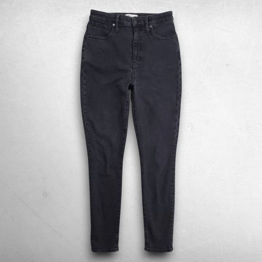 Madewell Curvy High-Rise Skinny Jeans Stretch Women 29 Black