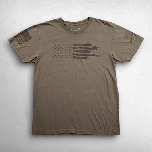 Grunt Style This We'll Defend T shirt Men M Olive Green "Always Forward" Vet
