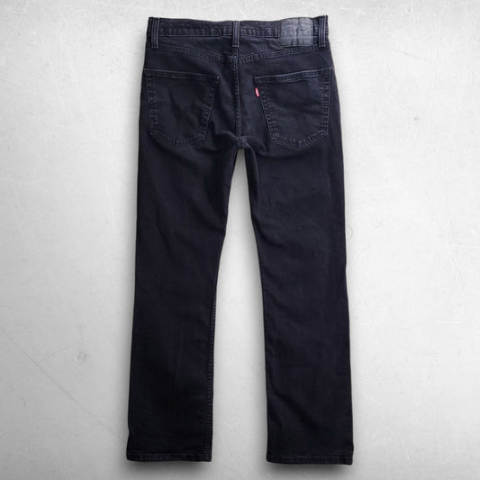 Levis 527 Slim Bootcut Jeans Men 32x32 Black Stretch Grunge Cowboy Western Retro