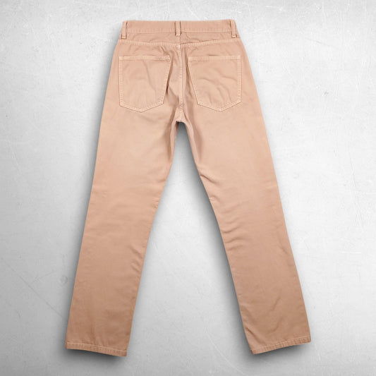 Billy Reid 5 Pocket Pants Men 30 Lt Peach Slim Straight Twill Made In USA