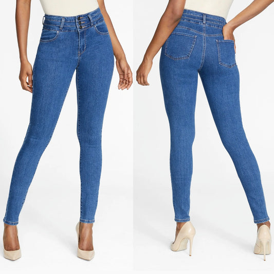 Alloy Apparel Heidi Skinny Jeans Women Jr 14/37 Blue High Rise Stretch Tall Fit
