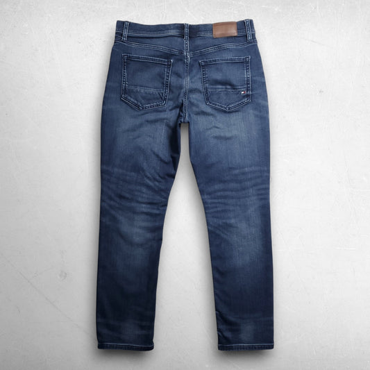 Tommy Hilfiger Denton Straight Jeans Men 32x30 Blue Straight Leg Stretch