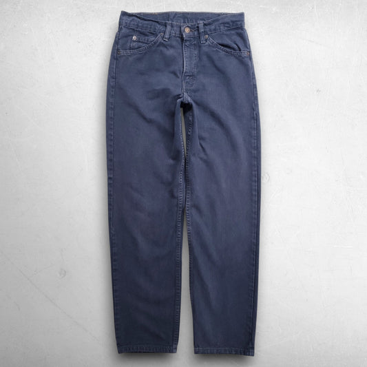 VTG Levis 555 Relaxed Fit Straight Leg Jeans Orange Tab USA Men 28x30 Dk Indigo