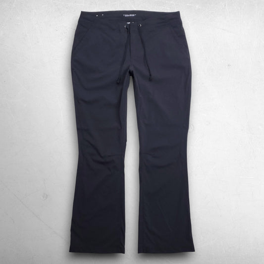 Columbia Hiking Pants Omni-Shield Repellency Drawstring Bootcut Women 14 Black