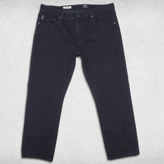 AG The Graduate Jeans Mens 36x32 Black Tailored Leg Stretch Denim Modern Sleek