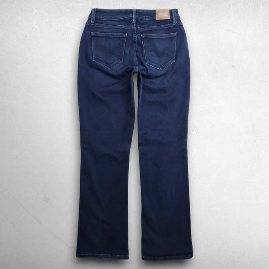Levi's 529 Curvy Bootcut Jeans Faded Stretch Women 29x32 Blue Cowgirl Chic