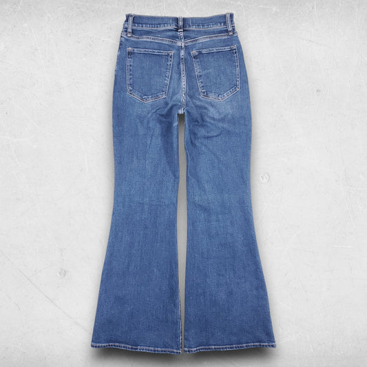 Abercrombie & Fitch Jeans Women 28 Blue The Flare Ultra High Rise Boho Retro 70s