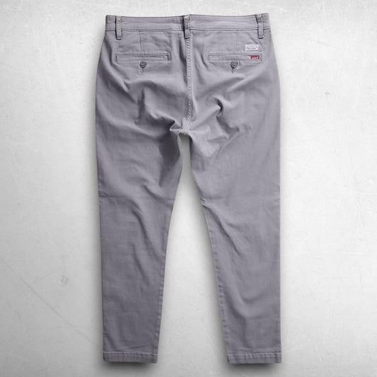 Levi's XX Chino Pants Slim Taper Stretch Men 34x30 Gray Smart Casual Preppy