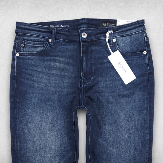 AG Jeans Women 31 Dk Blue Prima Ankle Cigarette Leg Stretch Contemporary NWT