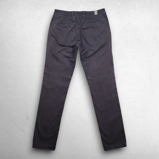 AG The Lux Khaki Tailored Trouser Pants Men 33R Dk Gray Slim Quiet Luxury Preppy