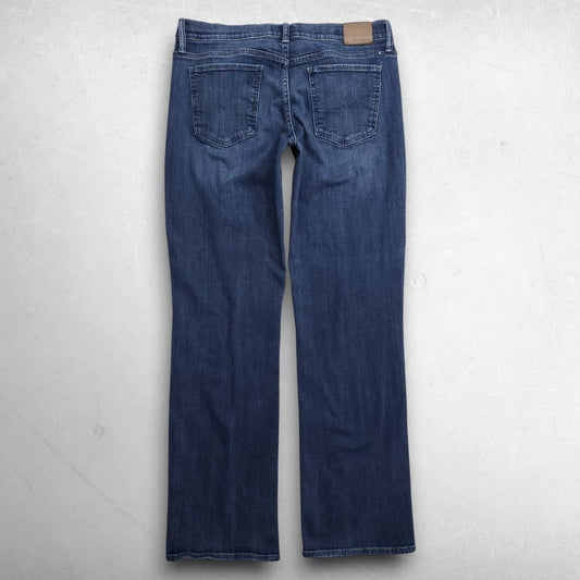 Lucky Brand Easy Rider Jeans Bootcut Flare Faded Stretch Women 12/31L Blue