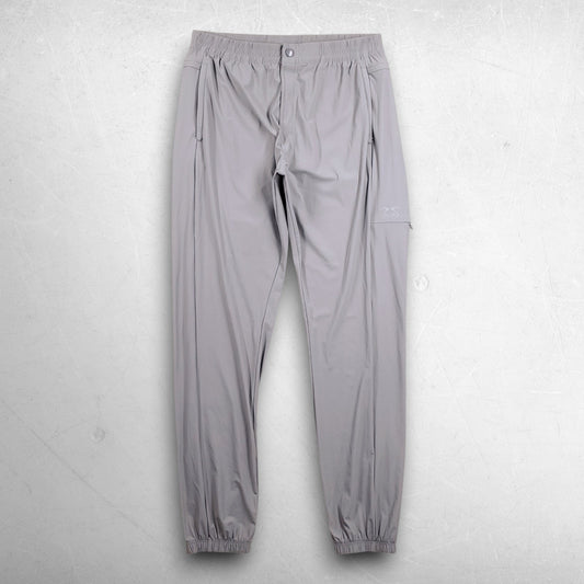 Nasty Pig Youtility Stretch Nylon Jogger Pants Men XL Lt Gray Elastic Zip Cuffs